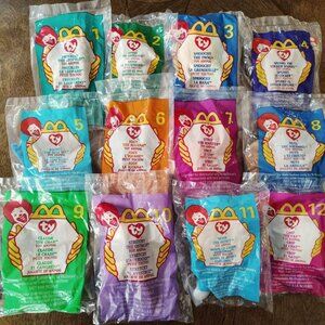 TY McDonald's Teenie Beanies - Complete Bagged Set of 12 (1999)